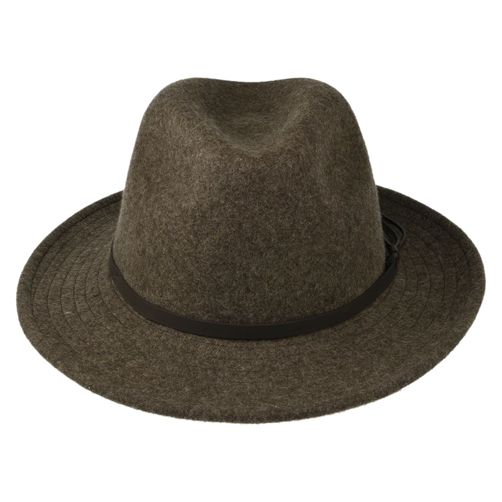 Tilley TWF1 Montana Wasserabweisender Fedora Hut aus Wollfilz - Braun-Mix - Image 3