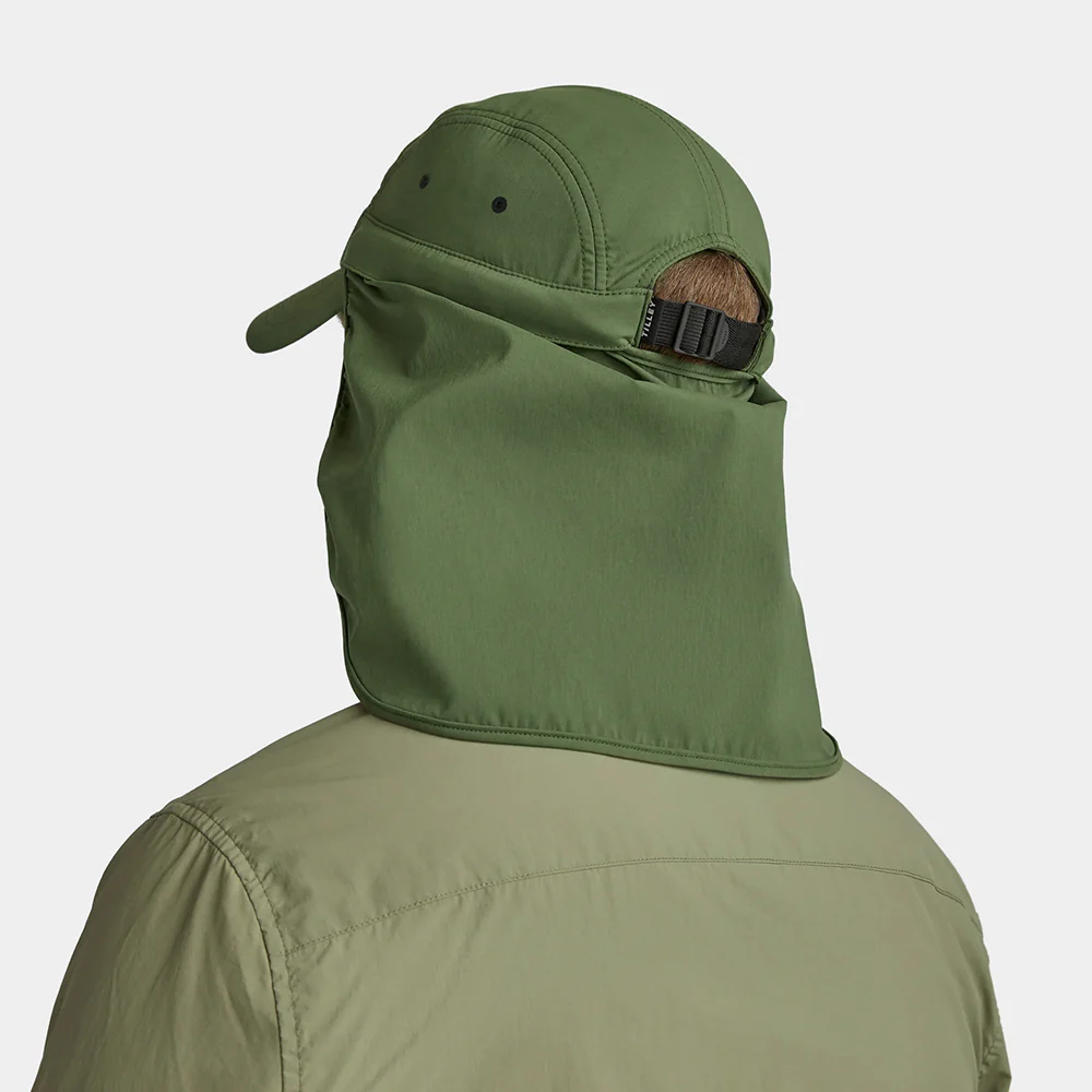 Tilley Ultralight Sun Shield 5 Paneelen Cap - Olivgrün - Image 7