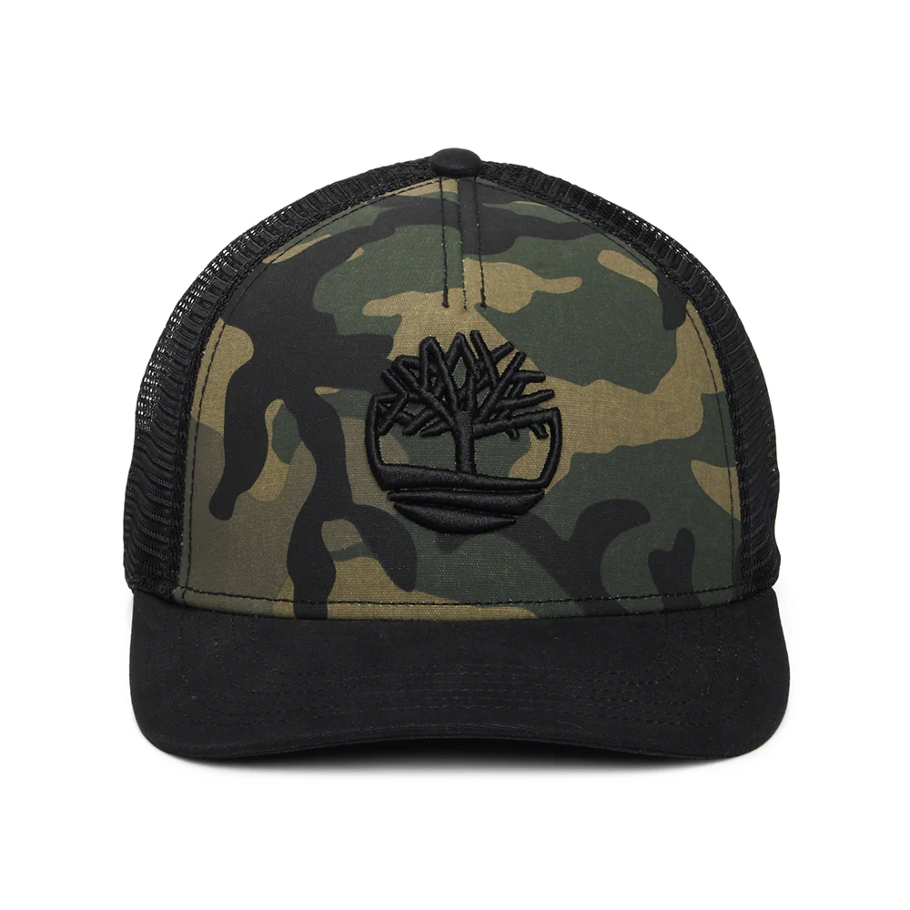 Timberland Camo Print Trucker Cap - Schwarz-Tarnfarben - Image 2