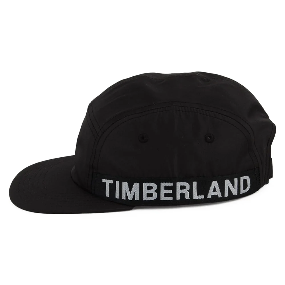 Timberland Jacquard Logo 5 Paneelen Cap - Schwarz - Image 3