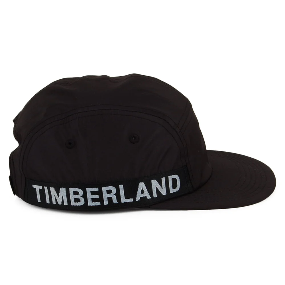 Timberland Jacquard Logo 5 Paneelen Cap - Schwarz - Image 4