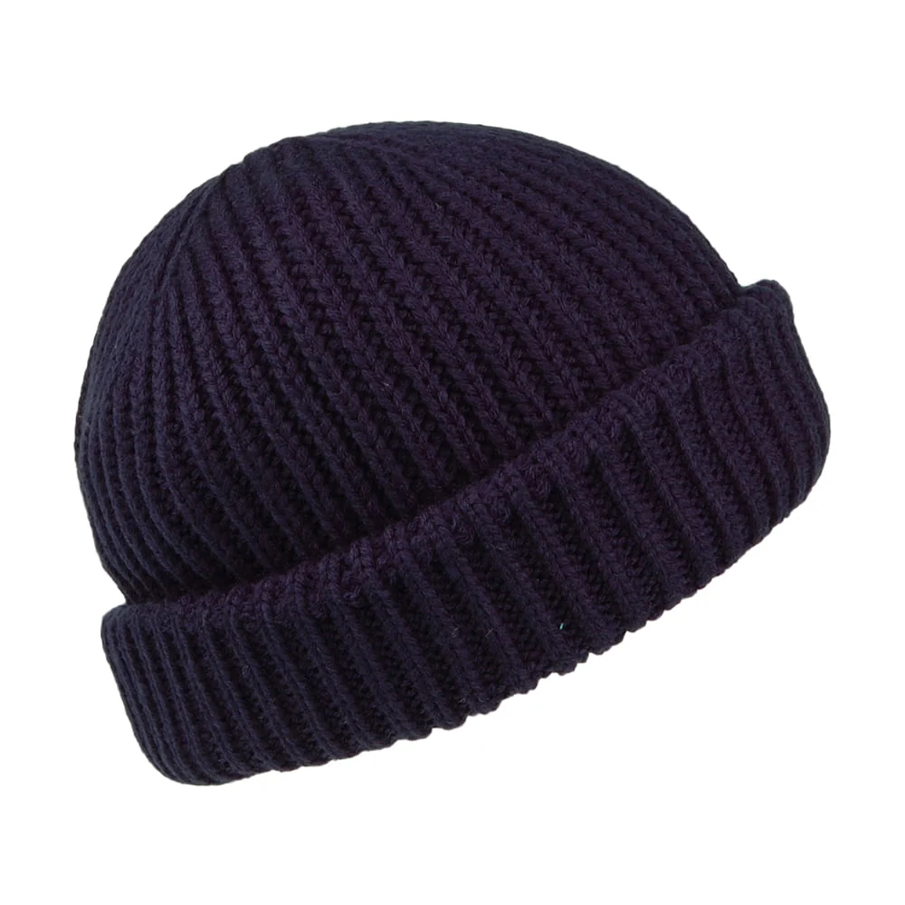 Timberland kurze Beanie Mütze mit Kunststofflogo - Marineblau - Image 2