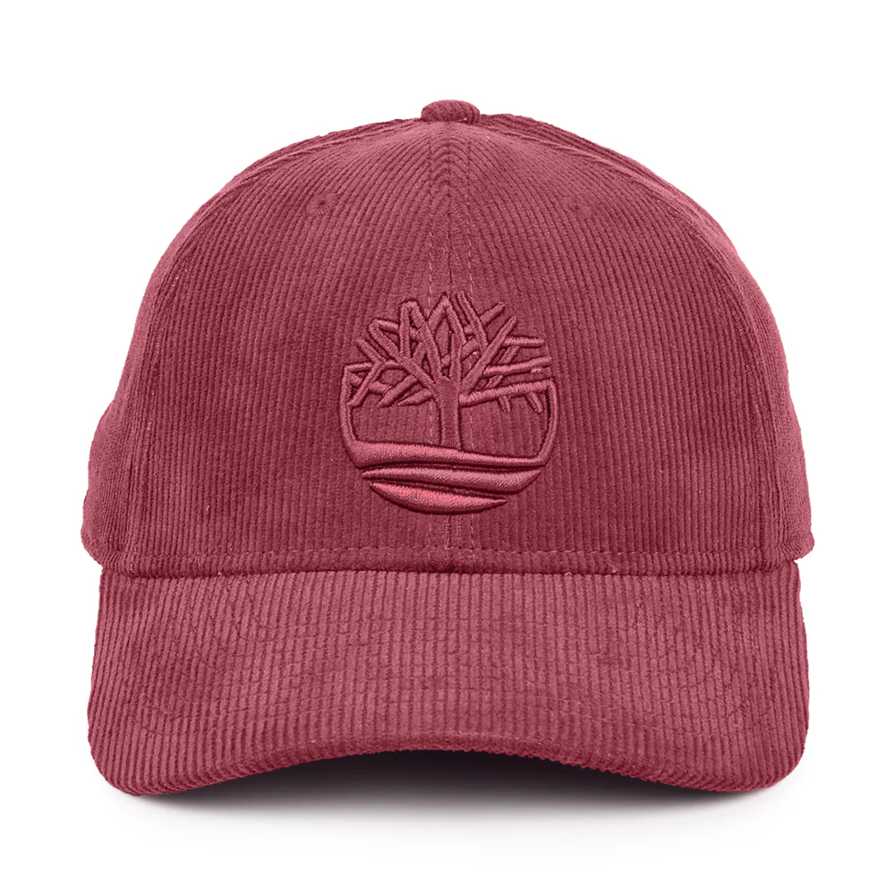 Timberland Logo Kord Baseball Cap - Burgunderrot - Image 2