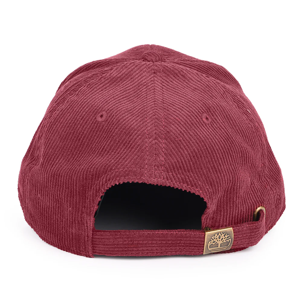 Timberland Logo Kord Baseball Cap - Burgunderrot - Image 3