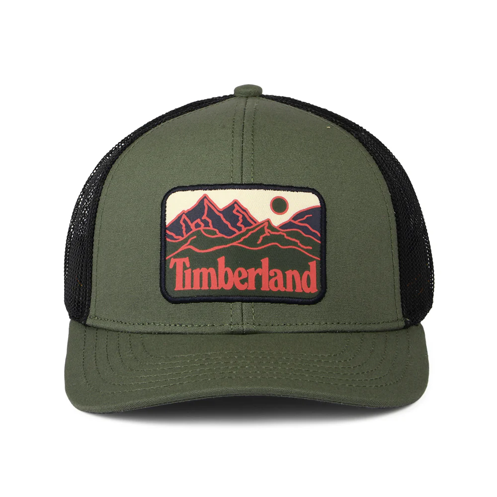 Timberland Mountain Line Patch Trucker Cap - Olivgrün - Image 2
