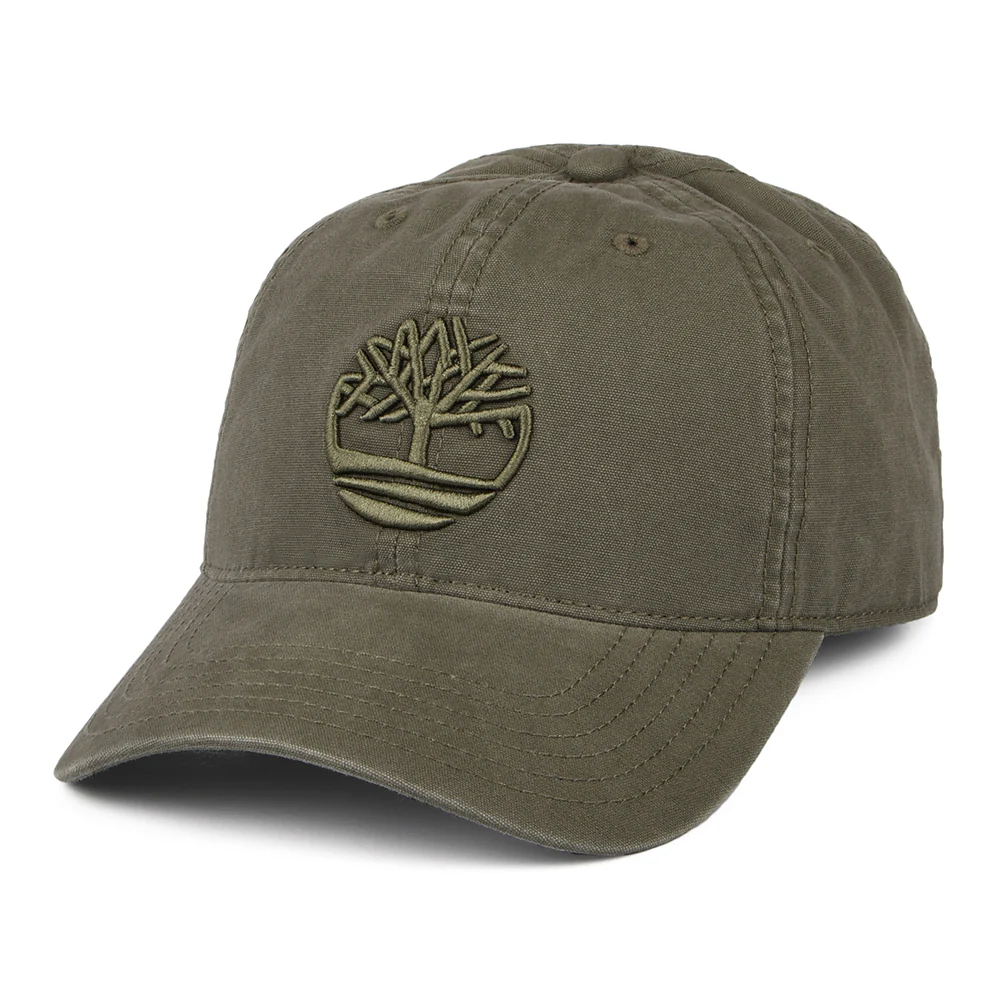 Timberland Soundview Baseball Cap aus Baumwoll-Canvas - Olivgrün