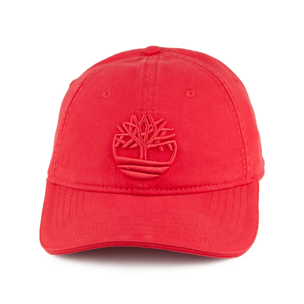 Timberland Soundview Baseball Cap aus Baumwoll-Canvas - Rot - Image 2
