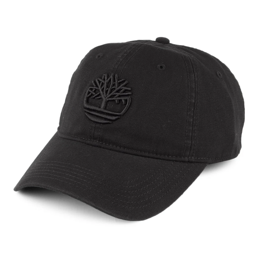 Timberland Soundview Baseball Cap aus Baumwoll-Canvas - Schwarz