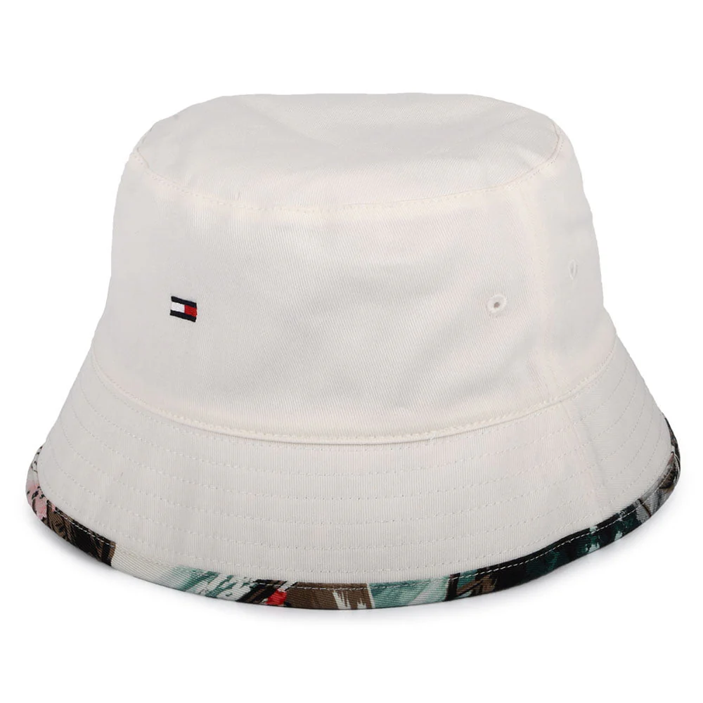 Tommy Hilfiger Flag Palm Wendbarer Fischerhut - Weiß-Grün - Image 2