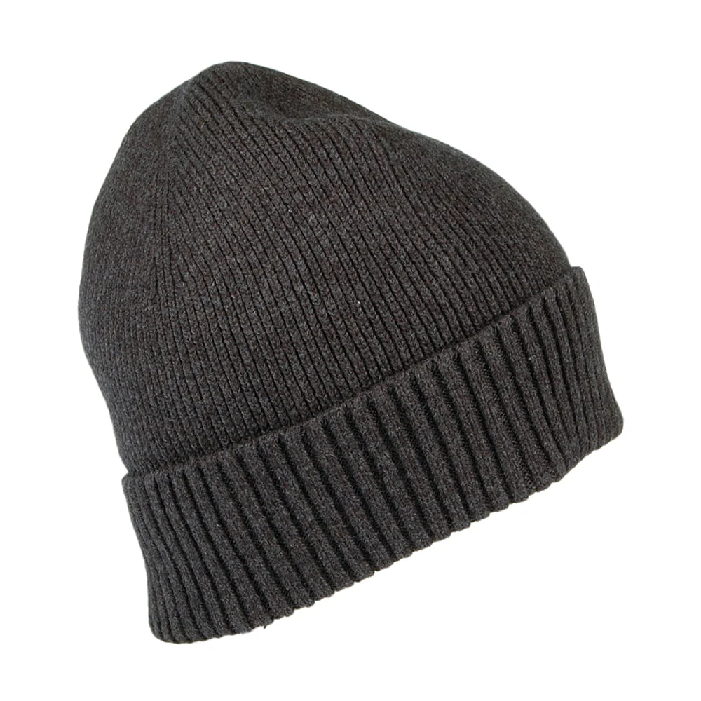 Tommy Hilfiger Pima Essential Flag Beanie Mütze aus Baumwoll-Kaschmir - Grau - Image 2