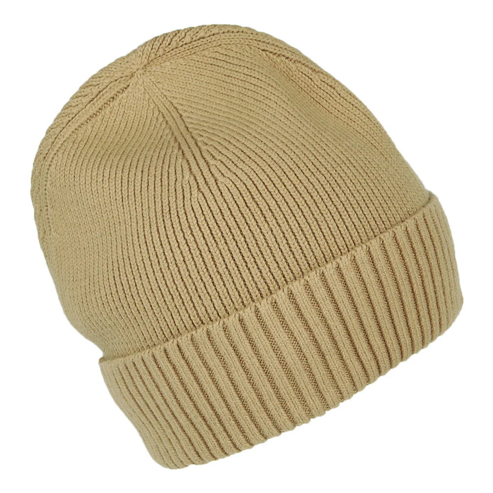 Tommy Hilfiger Pima Essential Flag Beanie Mütze aus Baumwoll-Kaschmir - Hellbraun - Image 2