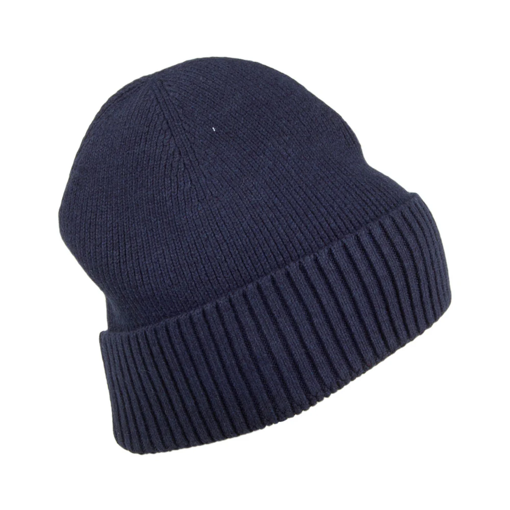 Tommy Hilfiger Pima Essential Flag Beanie Mütze aus Baumwoll-Kaschmir - Marineblau - Image 2
