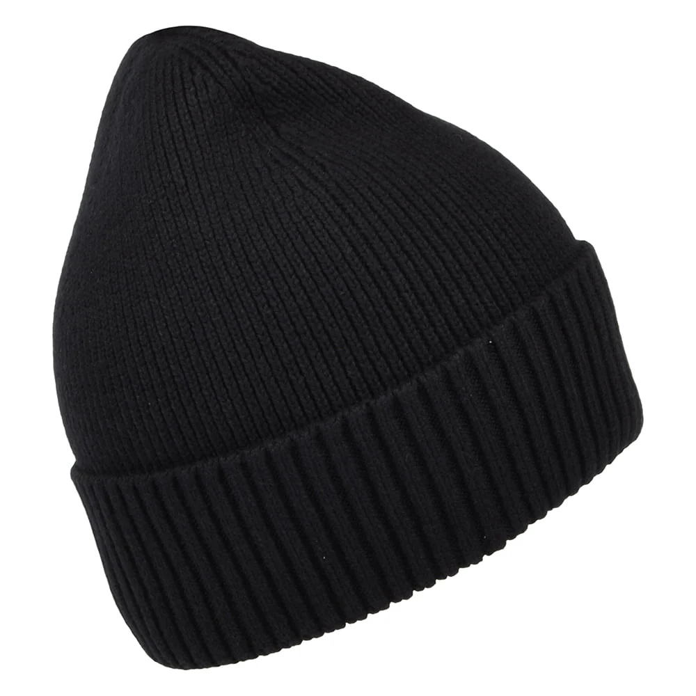 Tommy Hilfiger Pima Essential Flag Beanie Mütze aus Baumwoll-Kaschmir - Schwarz - Image 2
