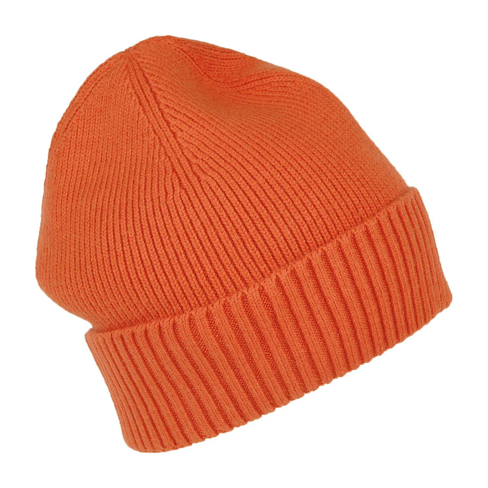 Tommy Hilfiger Pima Essential Flag Beanie Mütze aus Baumwoll-Kaschmir - Verbranntes Orange - Image 2