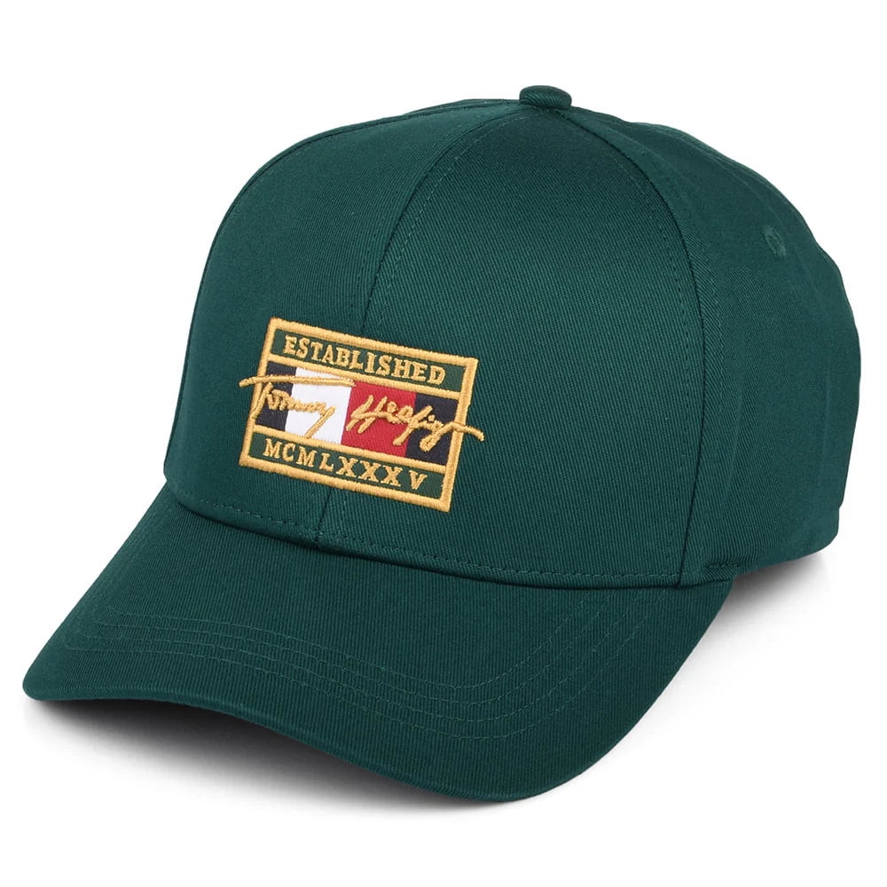Tommy Hilfiger TH Patch Signature Baseball Cap - Flaschengrün