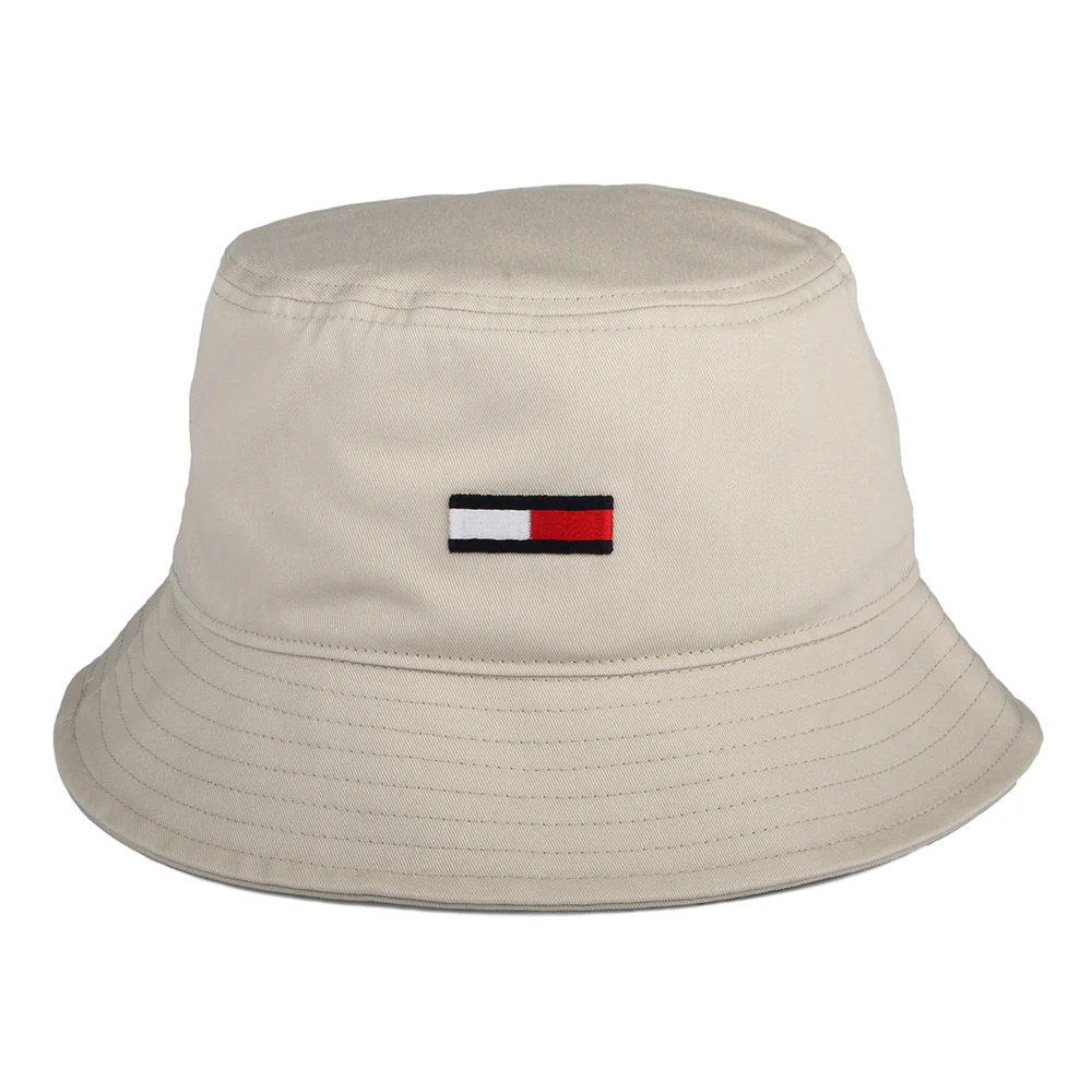 Tommy Hilfiger TJM Flag Fischerhut aus organischer Baumwolle - Beige - Image 2