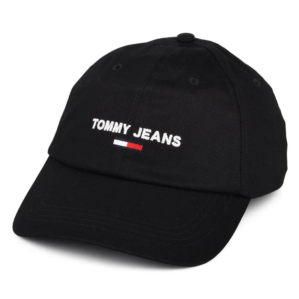 Tommy Hilfiger TJM Sport Baseball Cap aus organischer Baumwolle - Schwarz