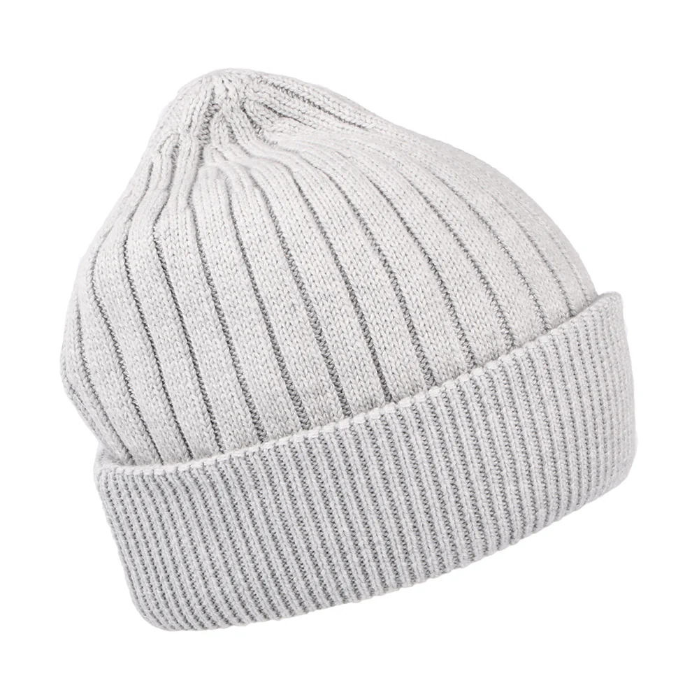 Tommy Hilfiger TJW Flag Gerippte Beanie Mütze - Hellgrau - Image 2