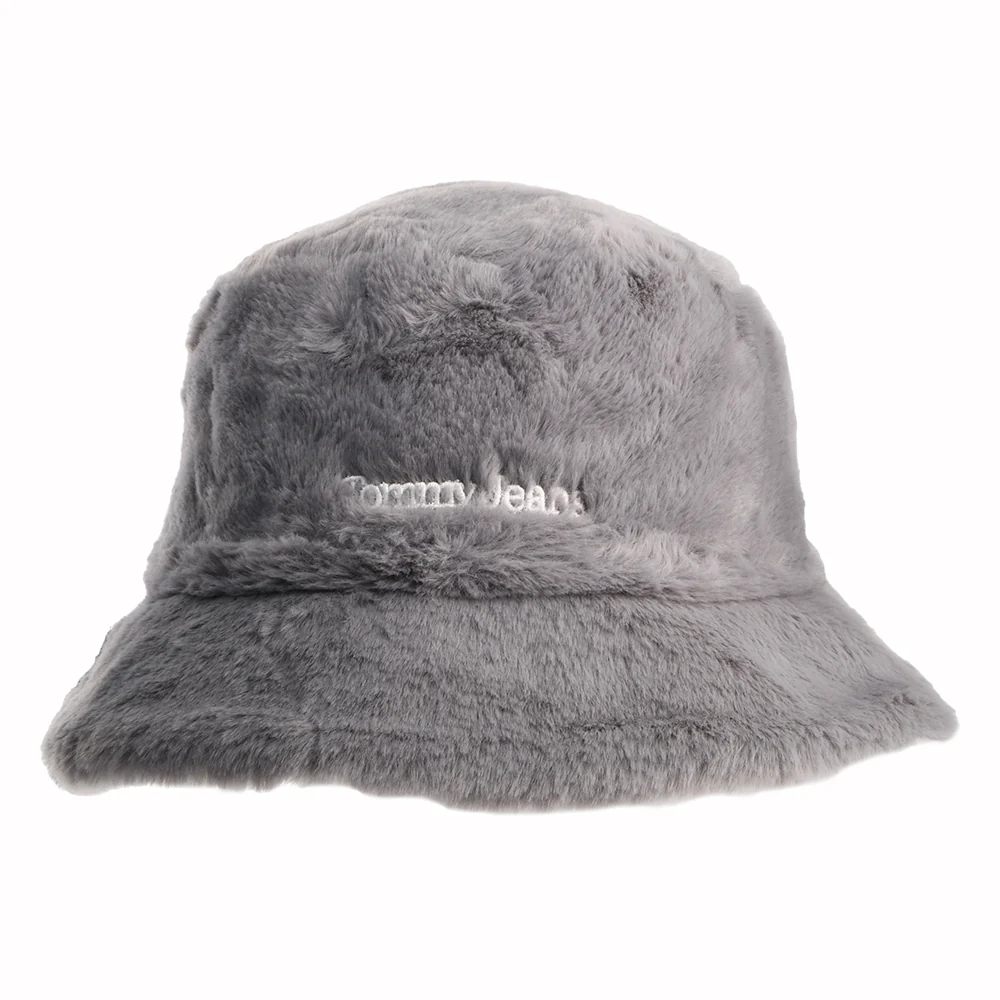 Tommy Hilfiger TJW Fuzzy Wendbarer Kunstfell Fischerhut - Ecru - Image 2