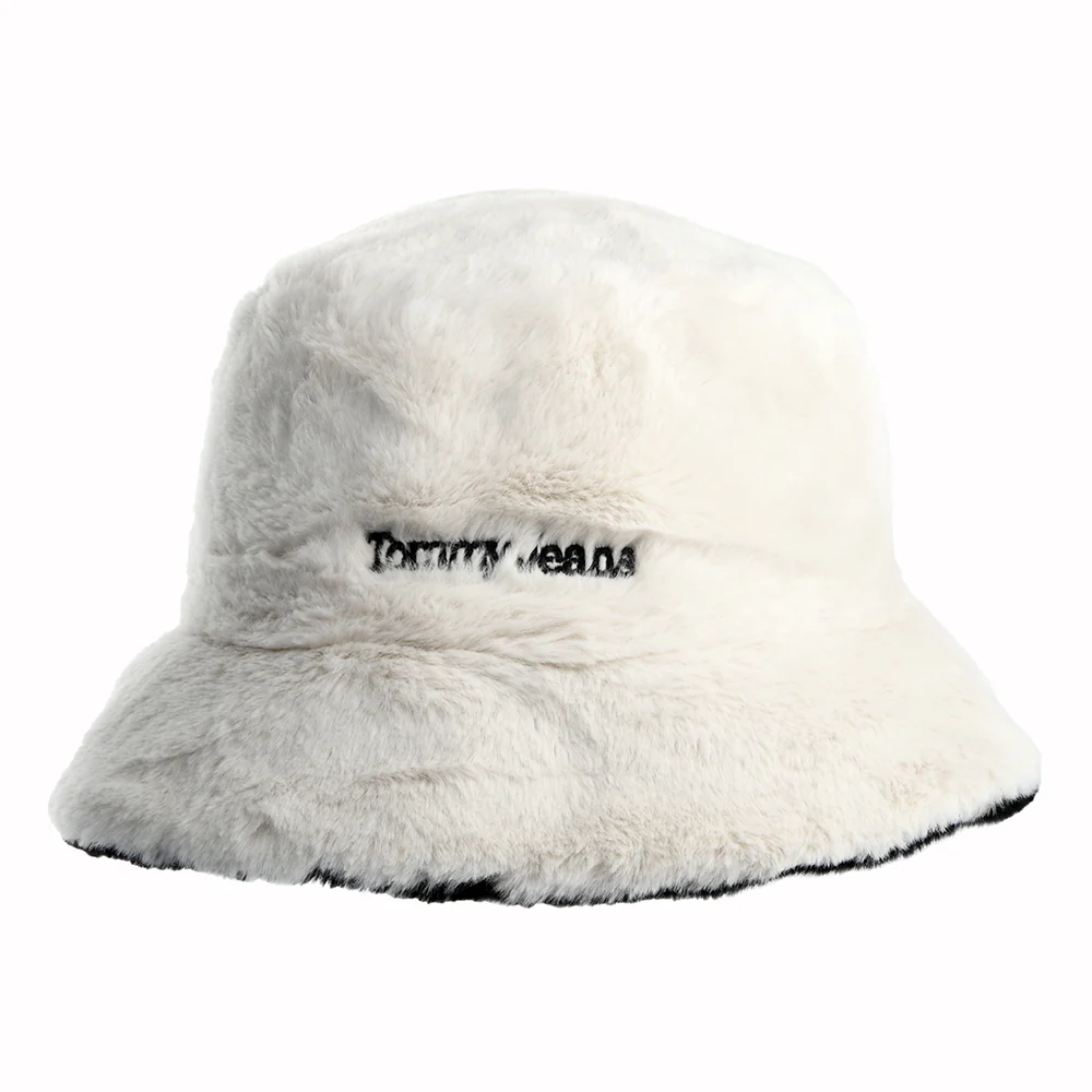 Tommy Hilfiger TJW Fuzzy Wendbarer Kunstfell Fischerhut - Schwarz - Image 2