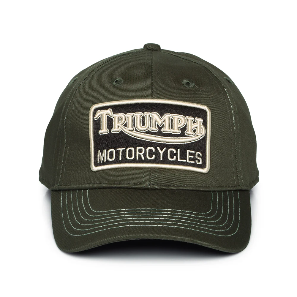 Triumph Motorcycles Forecourt Baseball Cap aus Baumwolle - Dunkelolivgrün - Image 2