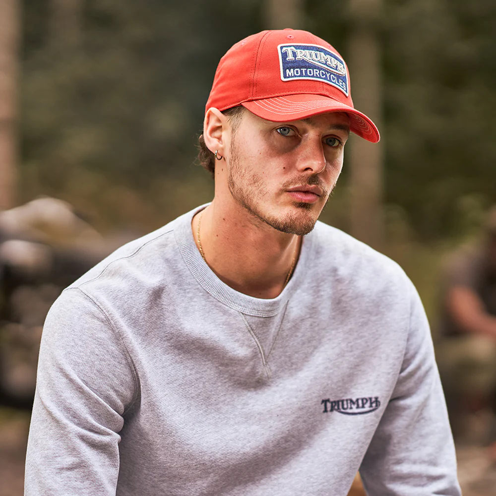 Triumph Motorcycles Forecourt Baseball Cap aus Baumwolle - Rostrot - Image 4