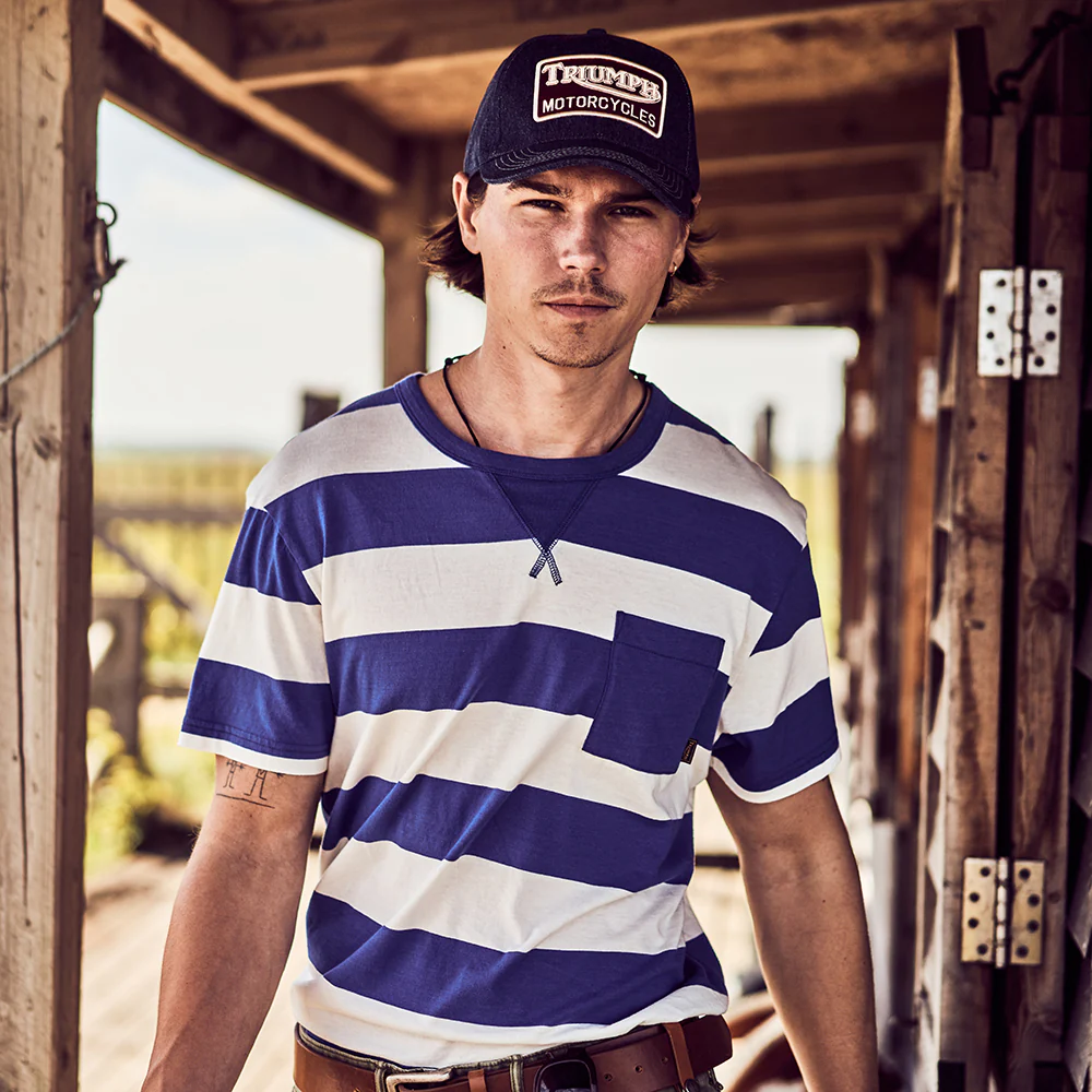 Triumph Motorcycles Forecourt Denim Baseball Cap - Blau - Image 4