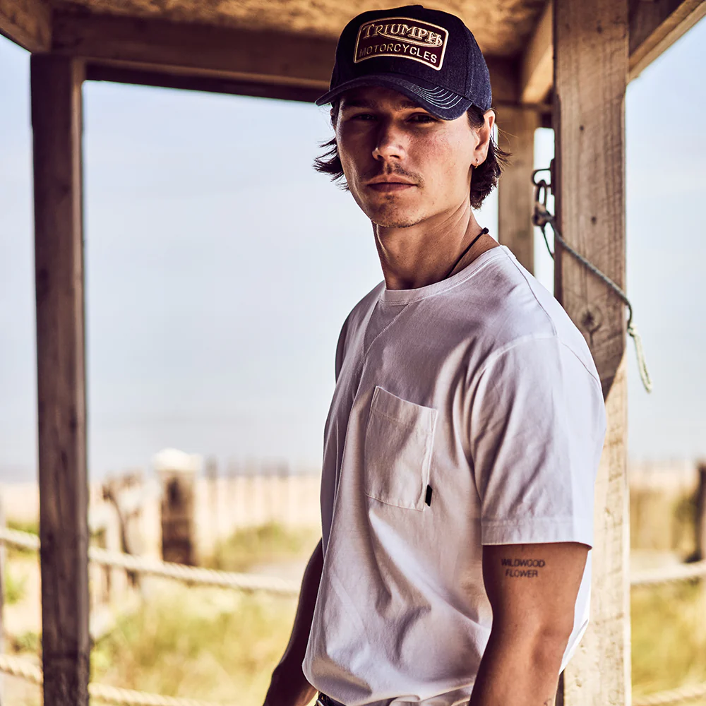 Triumph Motorcycles Forecourt Denim Baseball Cap - Blau - Image 5