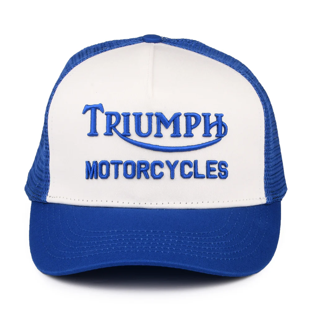 Triumph Motorcycles Oil Trucker Cap - Blau-Weiß - Image 2