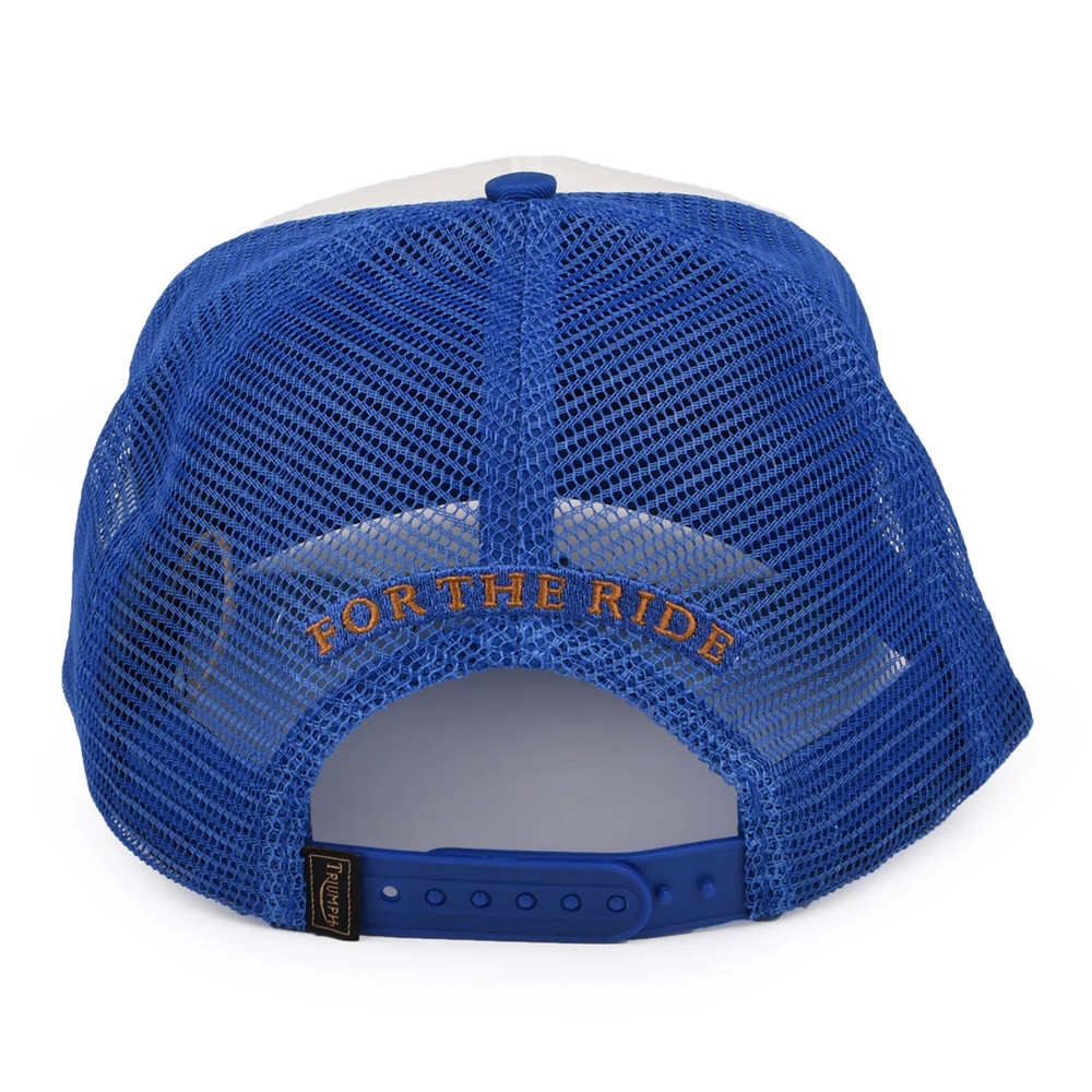 Triumph Motorcycles Oil Trucker Cap - Blau-Weiß - Image 3