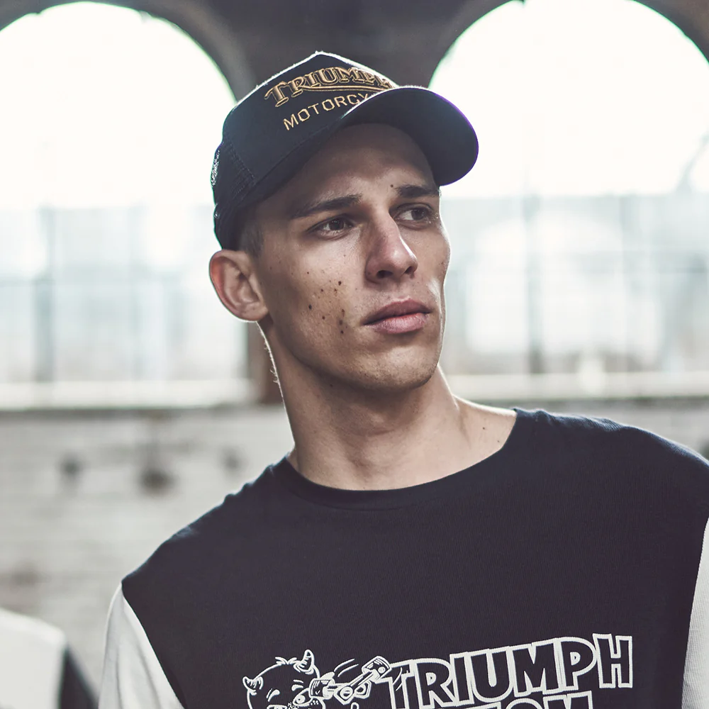 Triumph Motorcycles Oil Trucker Cap - Schwarz - Image 4