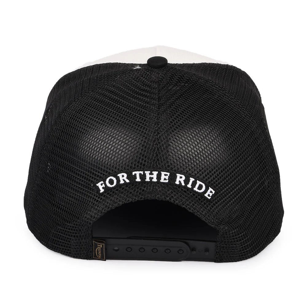 Triumph Motorcycles Oil Trucker Cap - Schwarz-Knochen - Image 3