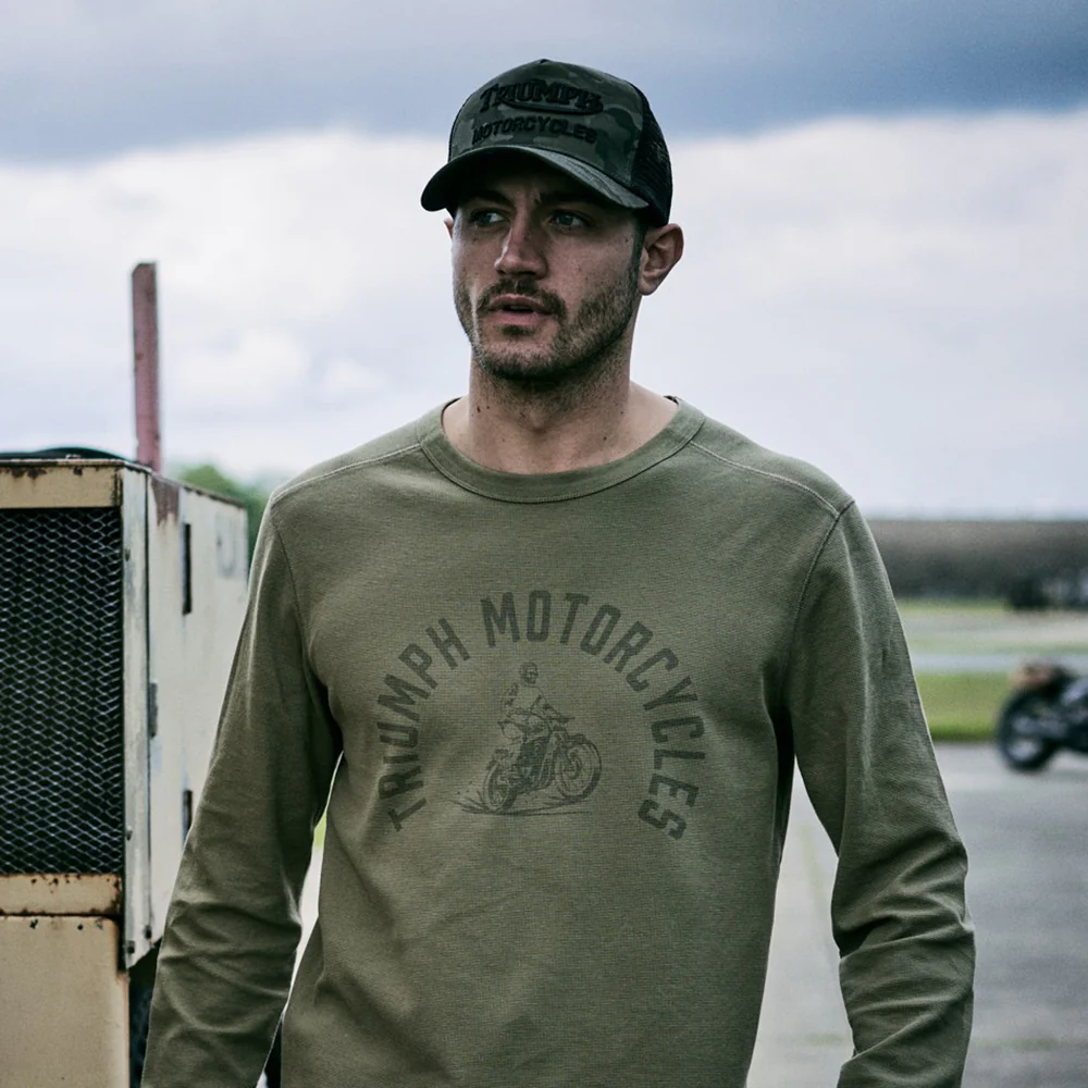 Triumph Motorcycles Oil Trucker Cap - Tarnfarben - Image 4