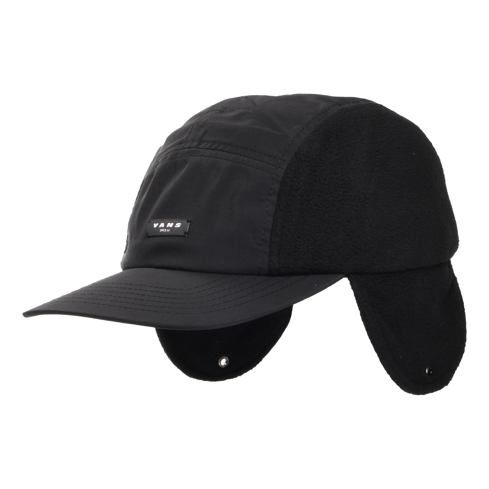 Vans 66 5 Paneelen Cap mit Ohrenklappen - Schwarz