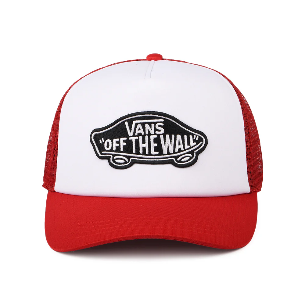 Vans Classic Patch Curved Brim Trucker Cap - Weiß-Rot - Image 2