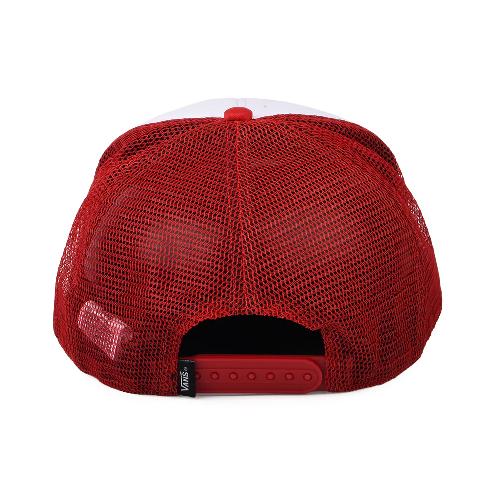Vans Classic Patch Curved Brim Trucker Cap - Weiß-Rot - Image 3