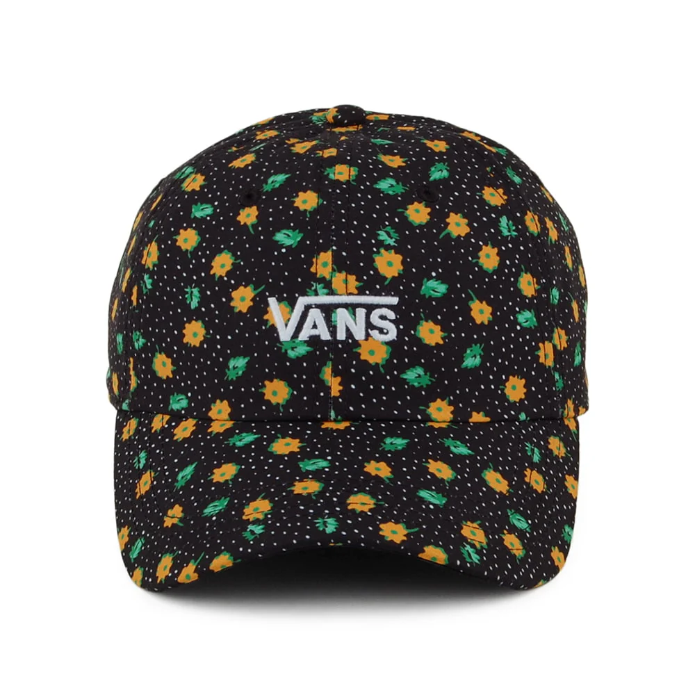 Vans Court Side Polka Ditsy Baseball Cap - Schwarz-Orange - Image 2
