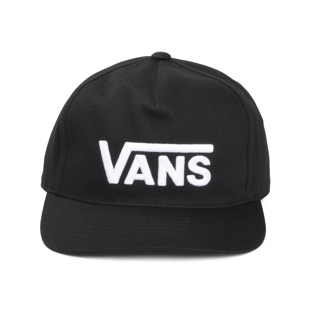 Vans Drop V Log Curved Brim Snapback Cap - Schwarz-Weiß - Image 2