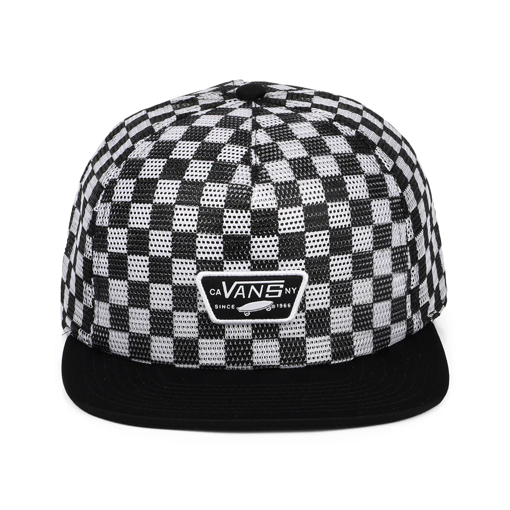 Vans Full Patch II Mesh Trucker Cap mit Karomuster - Schwarz-Weiß - Image 2