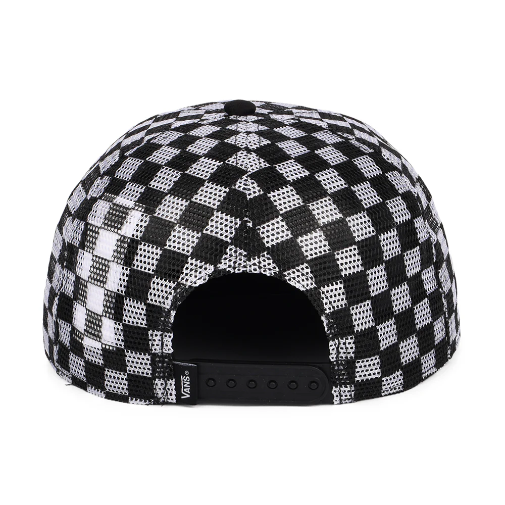 Vans Full Patch II Mesh Trucker Cap mit Karomuster - Schwarz-Weiß - Image 3