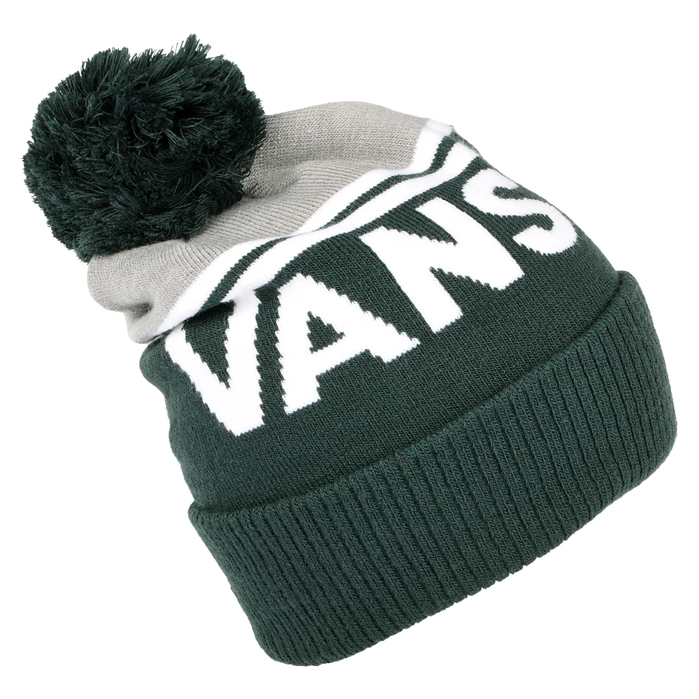 Vans Gestreifte Bommelmütze - Grün-Grau - Image 2