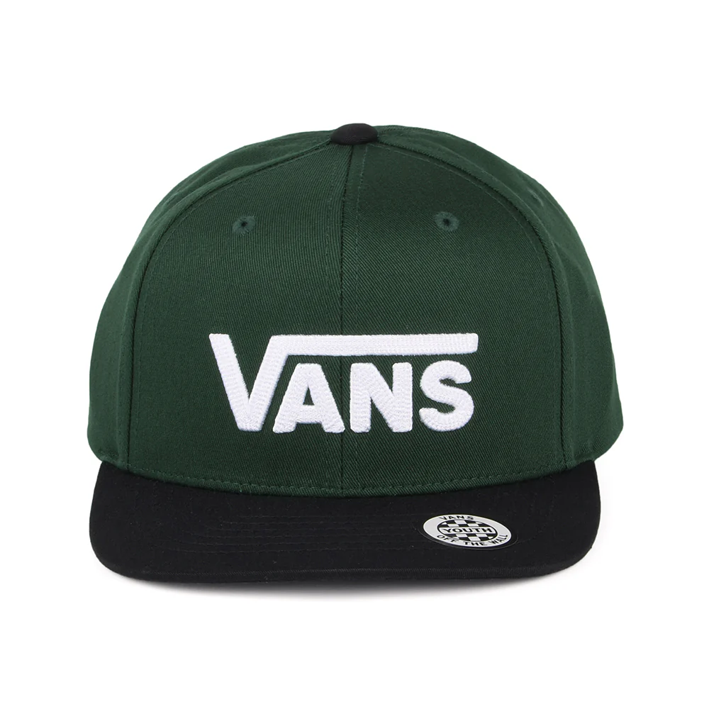 Vans Kinder Drop V II Snapback Cap - Waldgrün-Schwarz-Weiß - Image 2