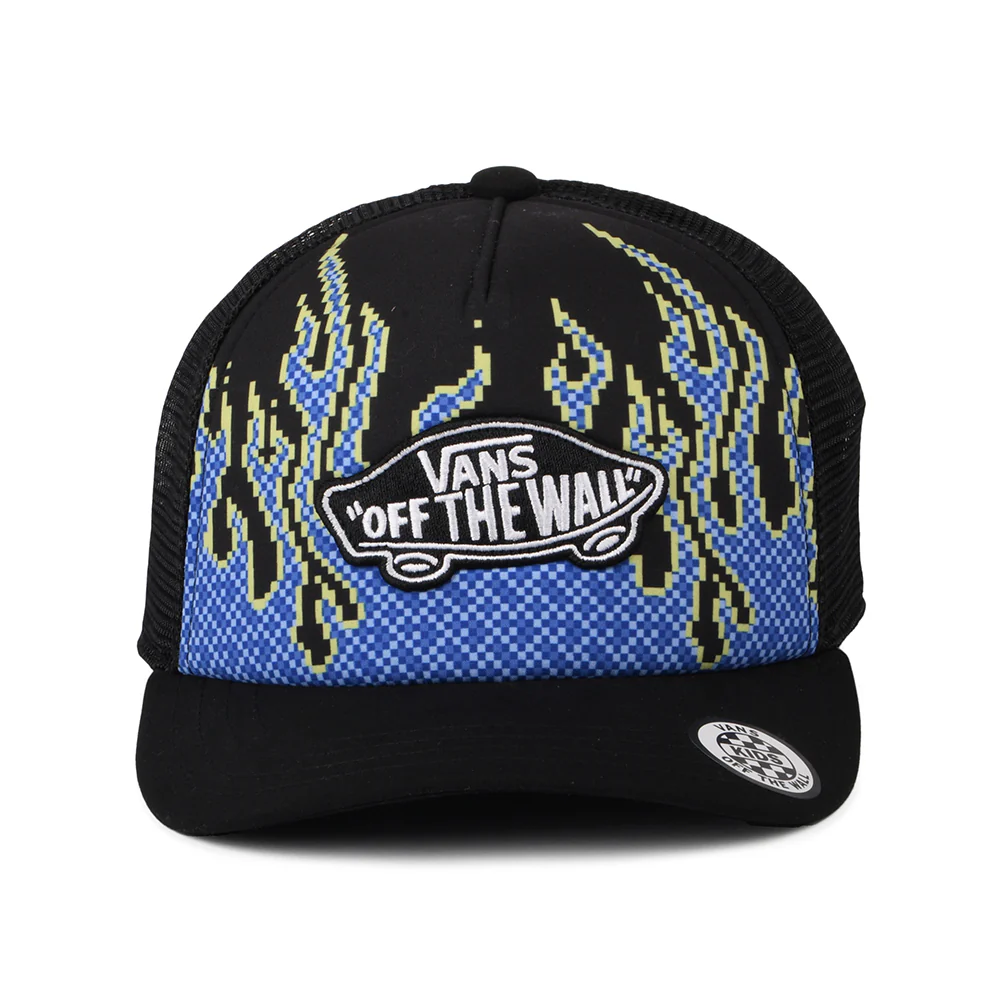 Vans Kinder Pixel Flame Trucker Cap - Schwarz - Image 2
