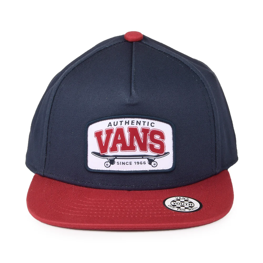 Vans Kinder Skate Authentic Snapback Cap - Marineblau-Weinrot - Image 2