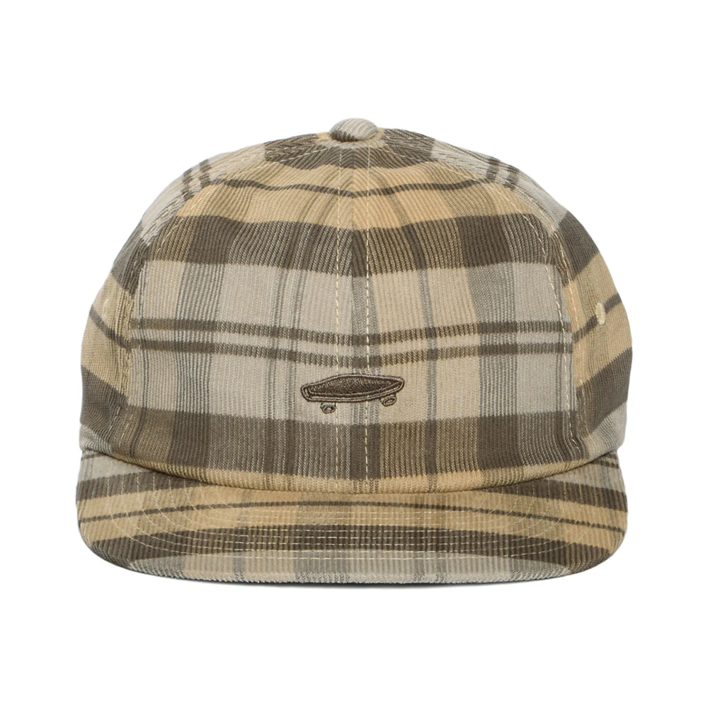 Vans Salton II Kord Baseball Cap mit Schottenkaro - Steingrau - Image 2