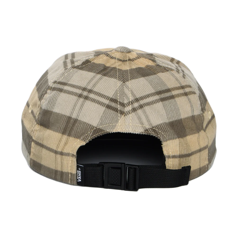 Vans Salton II Kord Baseball Cap mit Schottenkaro - Steingrau - Image 3