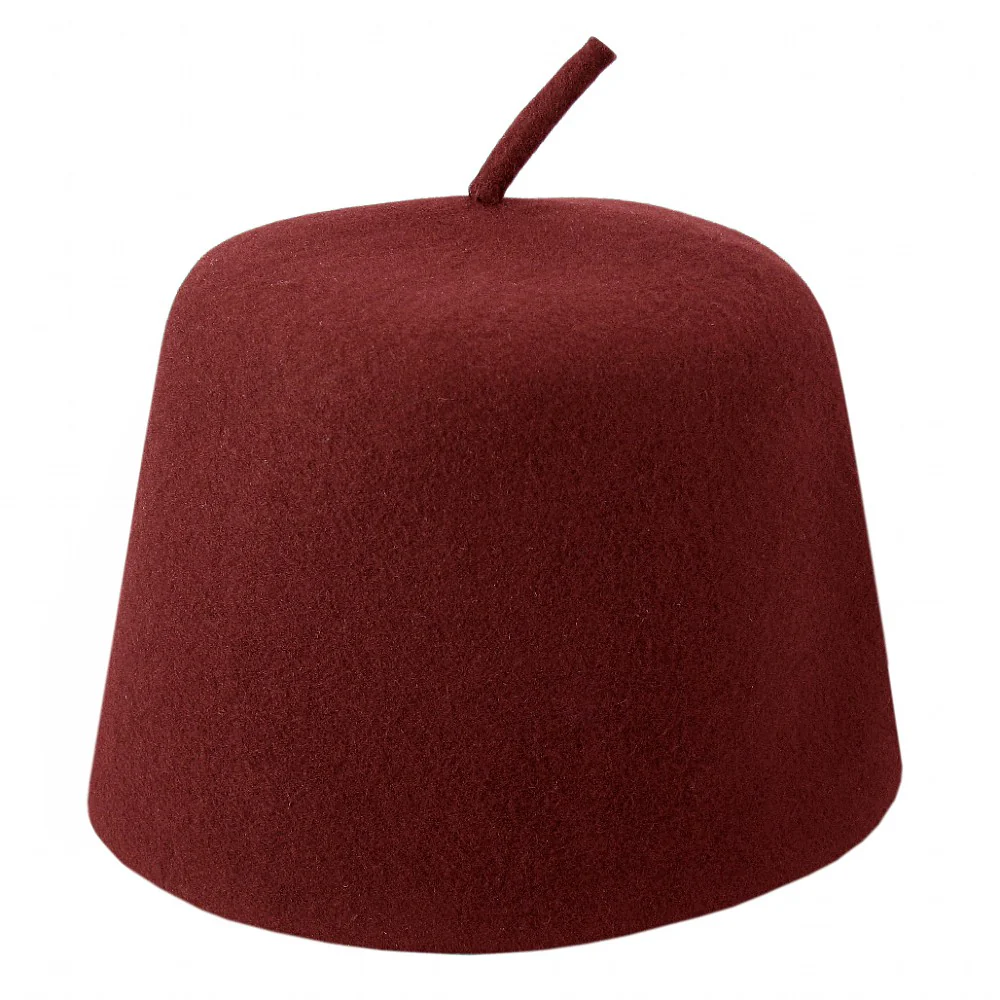 Village Hats Kastanienbrauner Fes mit Zipfel Großhandel