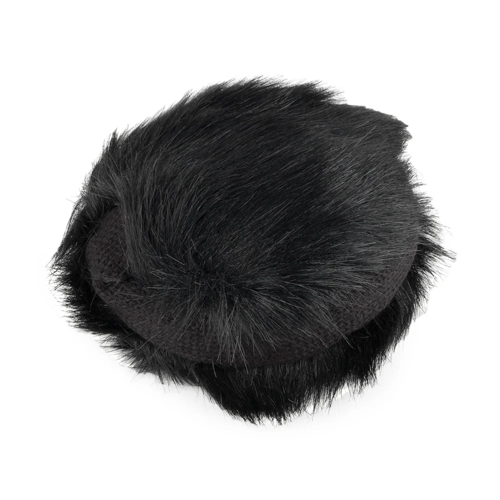 Village Hats Ohrenschützer aus Kunstfell - Schwarz - Image 3