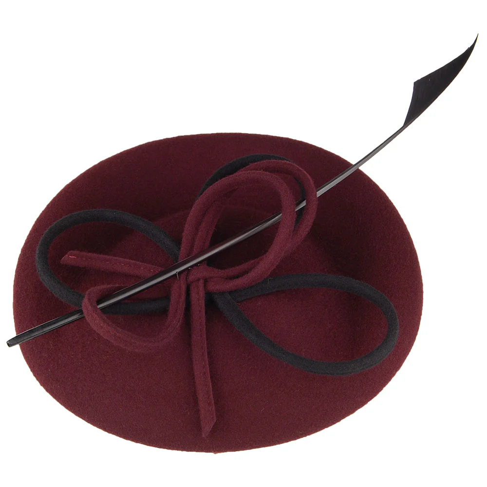Whiteley Arwyn Disc Fascinator - Maulbeere - Image 2