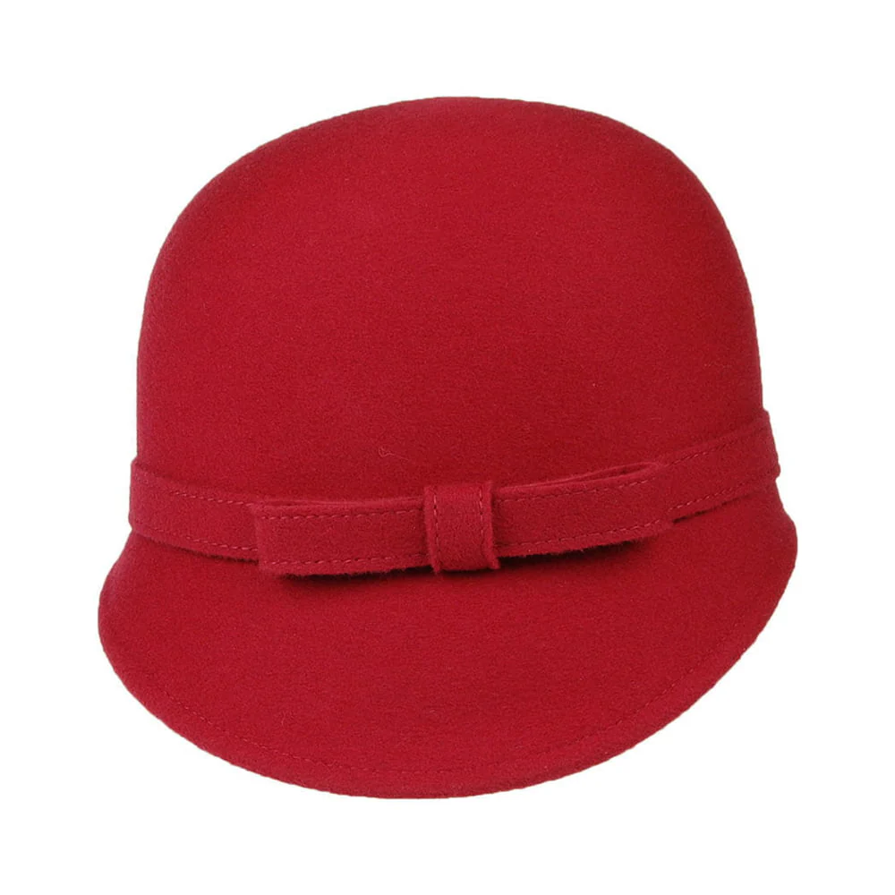 Whiteley Harper Glockenhut aus Wolle mit Schleife - Rot - Image 2